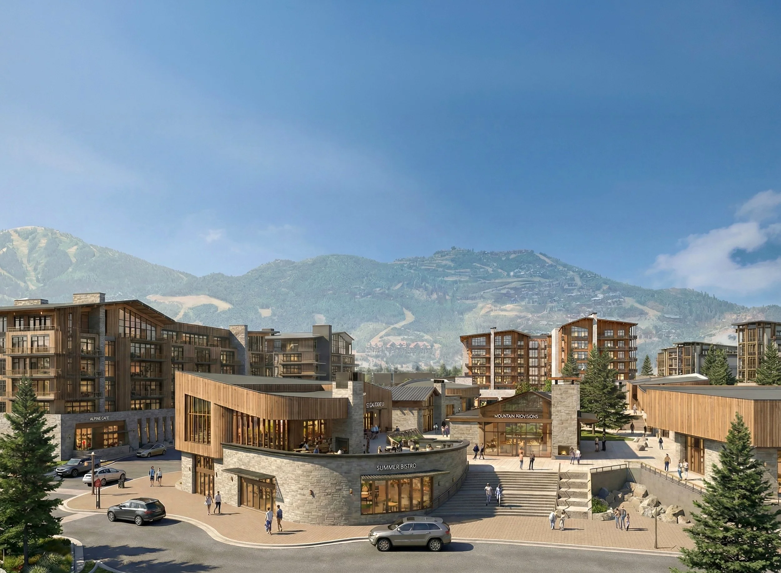 Deer Cove view from luxe hotel to plaza AI rendering summertime (1).jpg