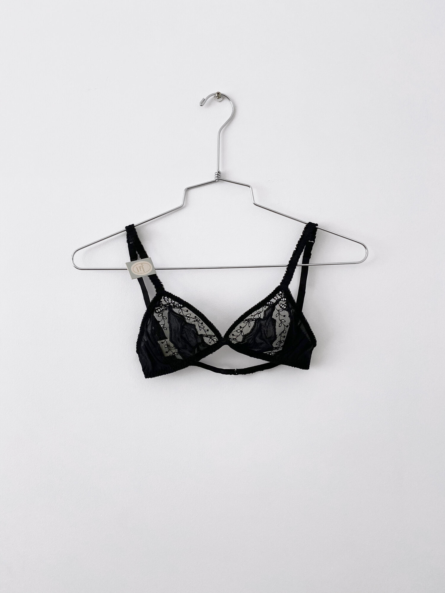 Christian Dior Black Triangle Bra — Phantasmagoria Vintage