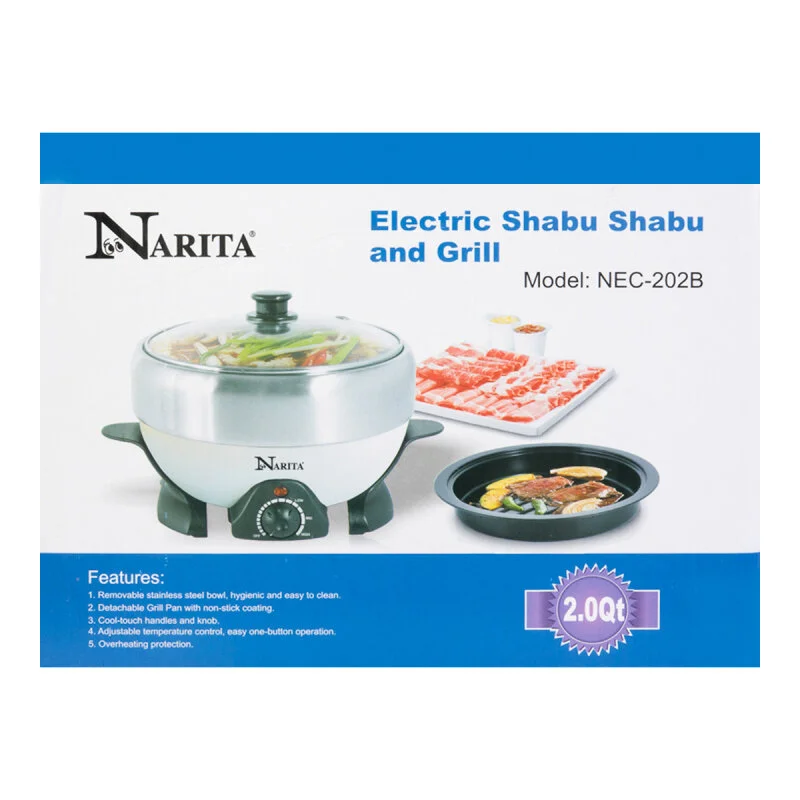 Narita Electric Shabu Shabu And Grill 2 0 Qt Kitchen Cutlery Cookware Electrics Honusquare Cookware Dinnerware Kitchen Electrics And Bbq Grills