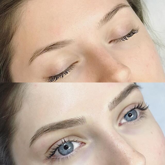 Before and After 😍
#feathertouchbrows 
Brows by: Lauren
