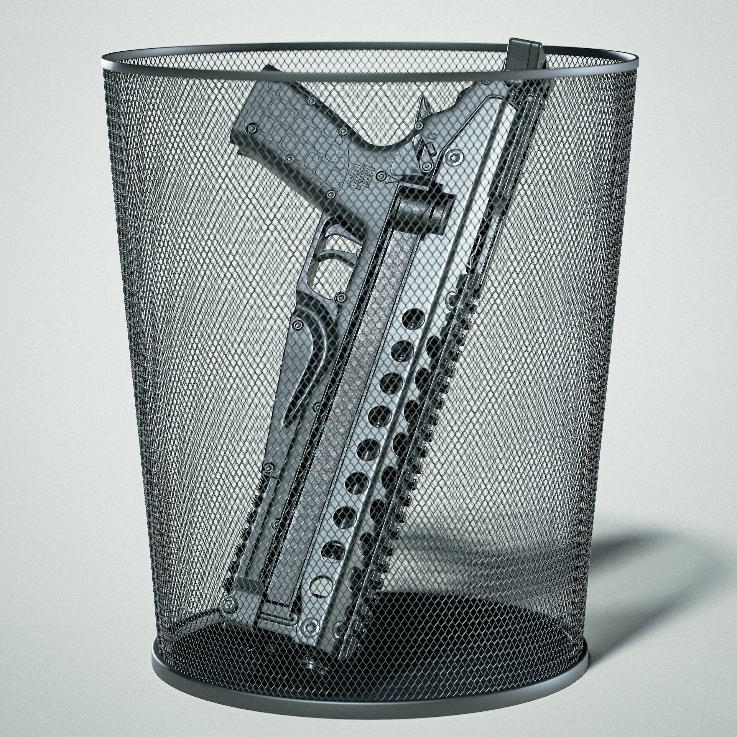 Rubbish bin supplied by Martino DB and Yahli Mendler.