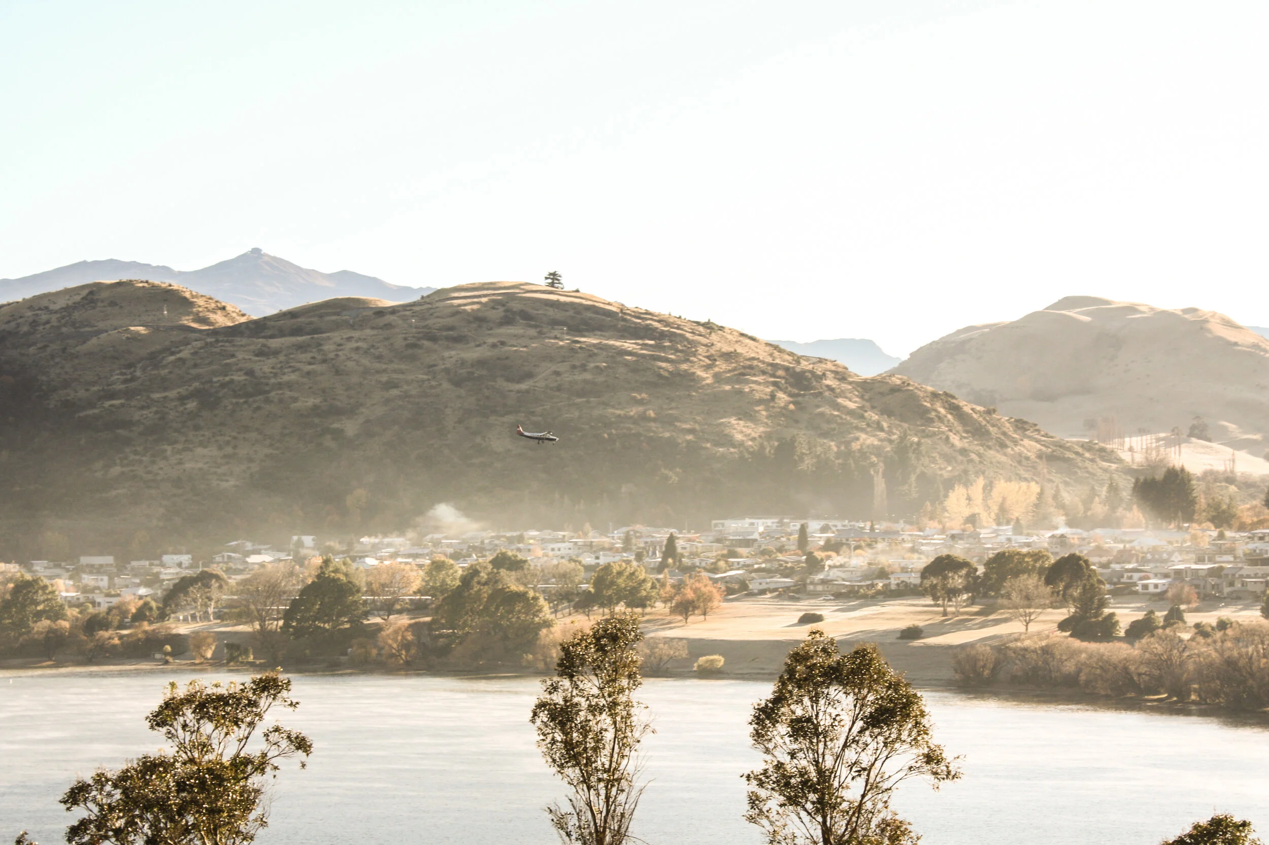 Queenstown airport landing.