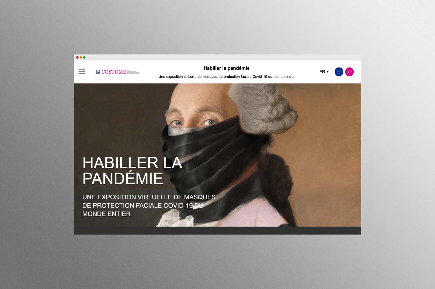  Le comité international ICOM Costume a conçu un projet d’exposition virtuelle de masques dans le but de maintenir les liens entre professionnels de musées et le public, et ainsi encourager la collecte, l’interprétation et l’exposition d’objets relat