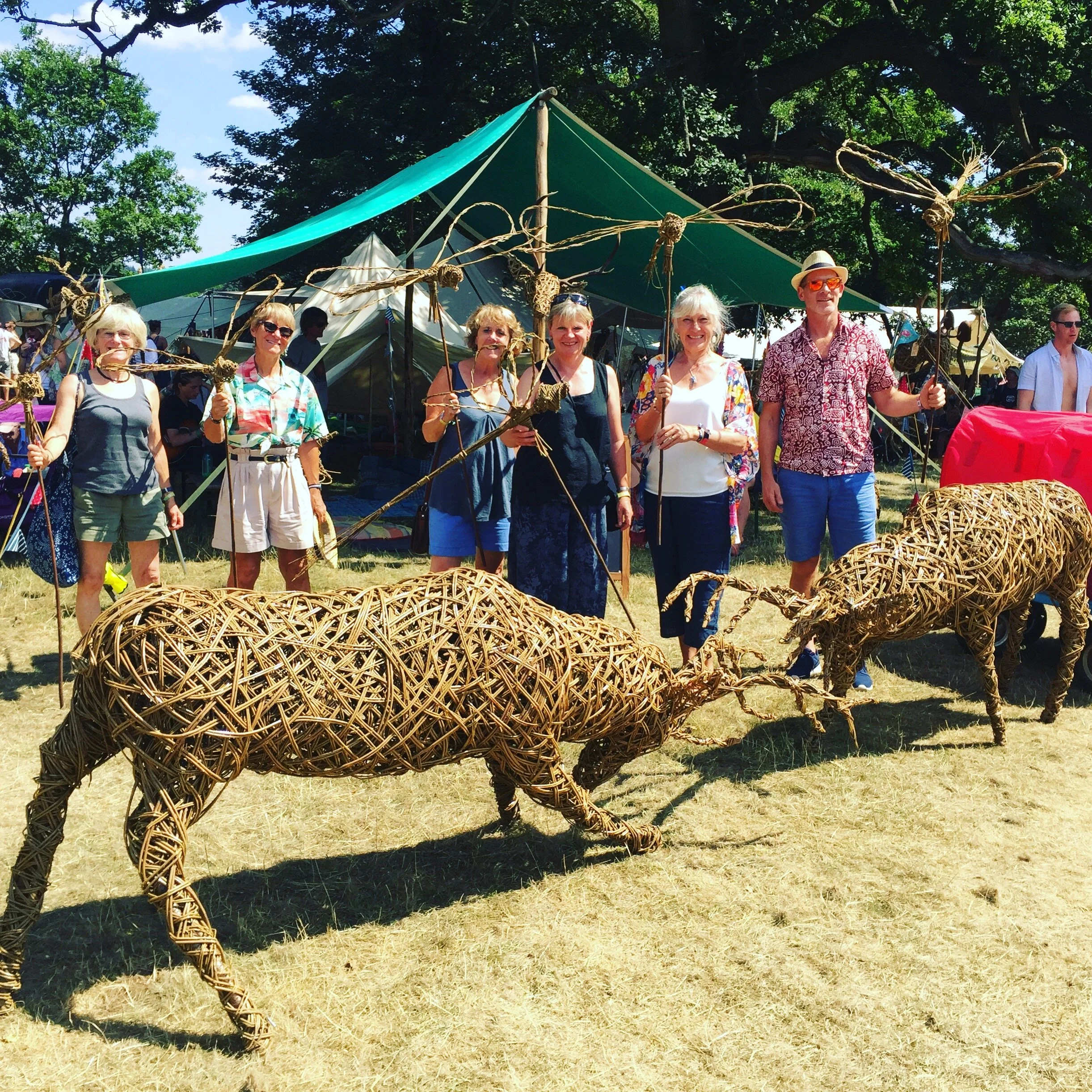 Wilderness rutting stags