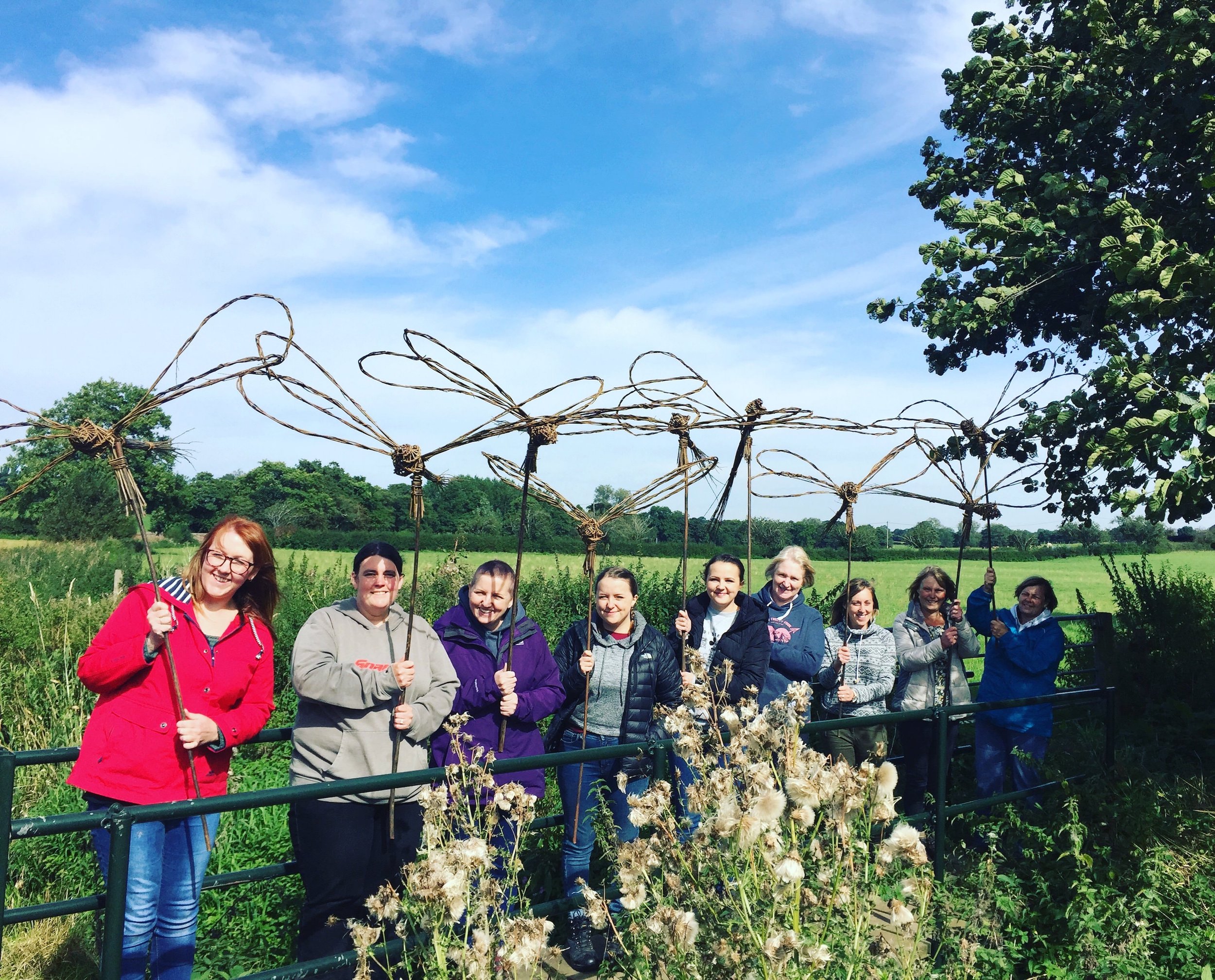 Dragonfly workshop in the woods.JPG