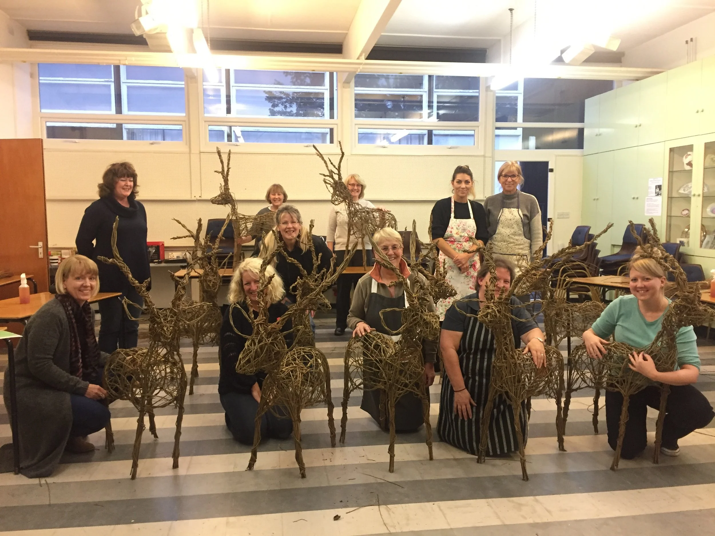 Stags workshop at Lower Withington Village Hall Saturday 12th December