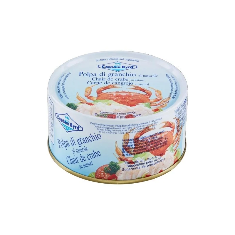 Polpa di granchio del Pacifico al naturale Captain Byrd 200gr.