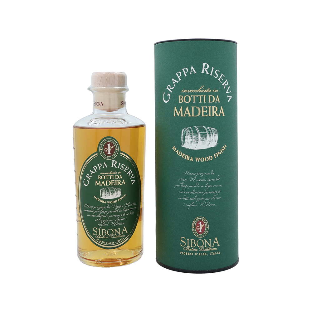 Sibona Grappa Riserva Botti da Madeira 44% Vol. 50cl.
