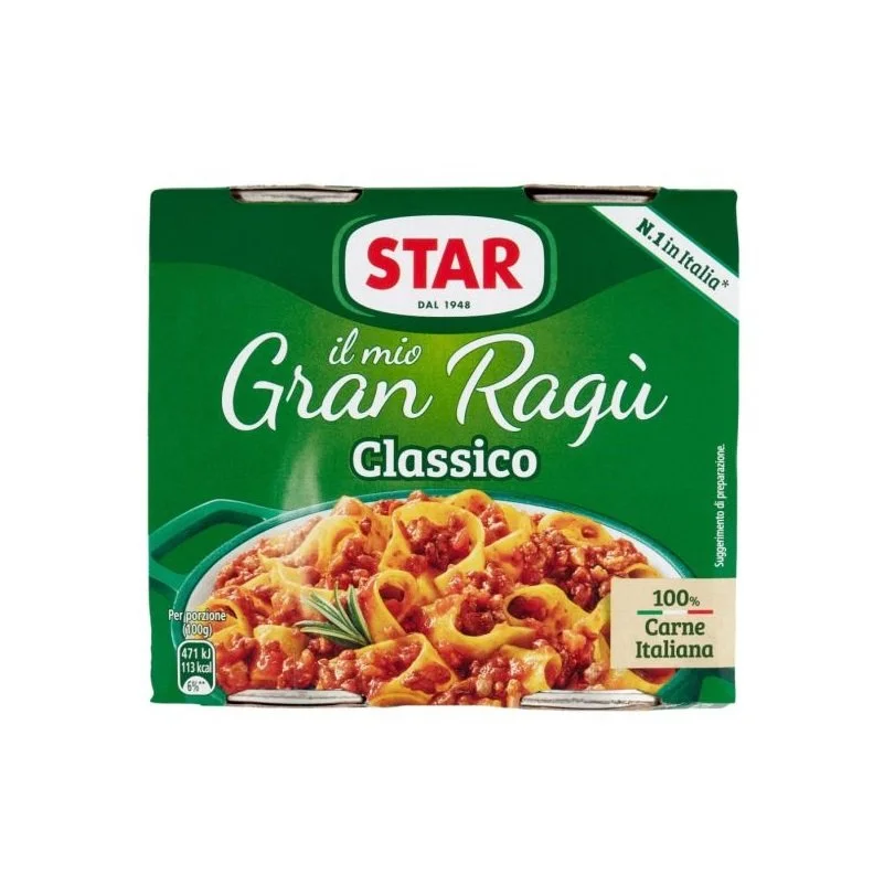 Gran Ragu Classico Star 2x180gr.