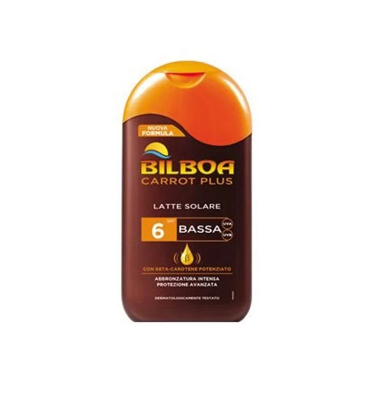 Bilboa Carrot Plus con Beta-Carotene SPF 6 Bassa UVA UVB 200ml