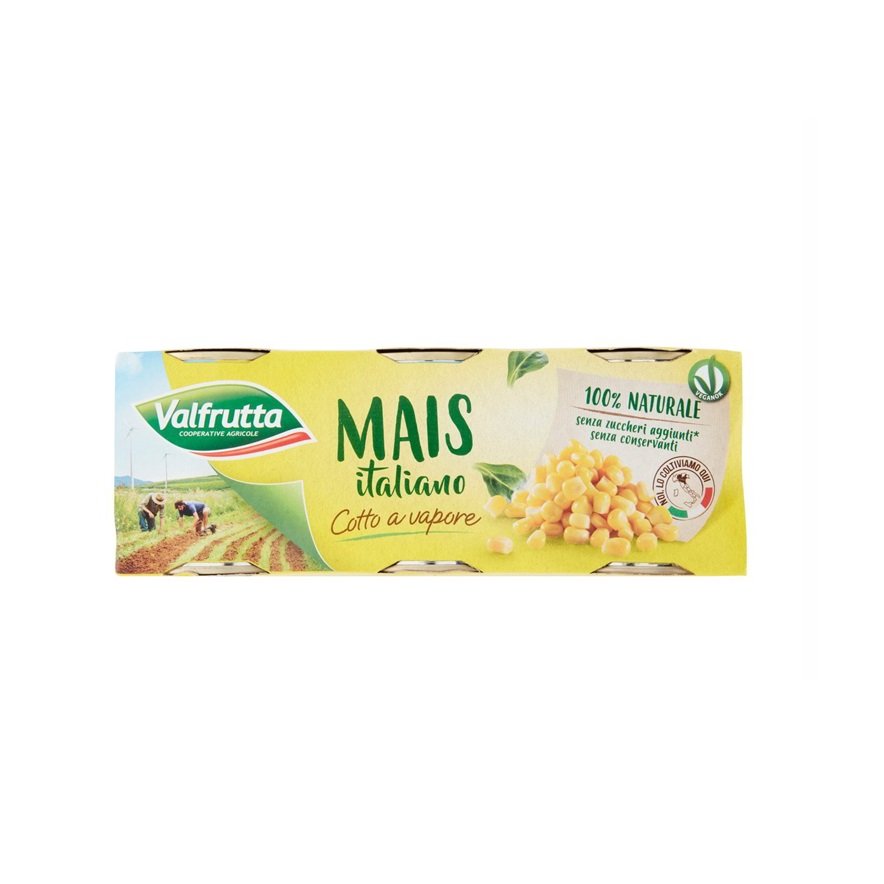 Mais italiano cotto a vapore Valfrutta 3x160gr.