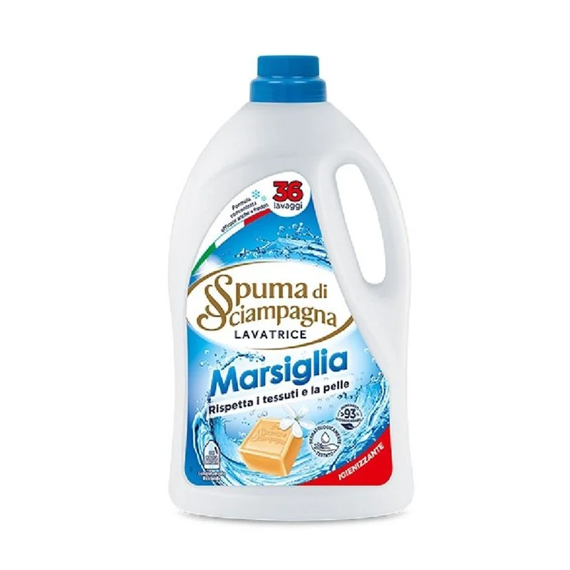 Spuma di Sciampagna Lavatrice 36 Lavaggi Marsiglia 1620ml