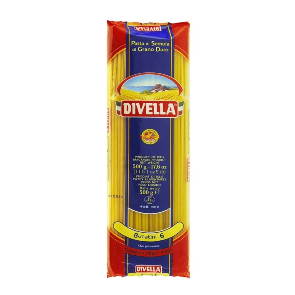 Bucatini Nr. 6 Divella 500gr.