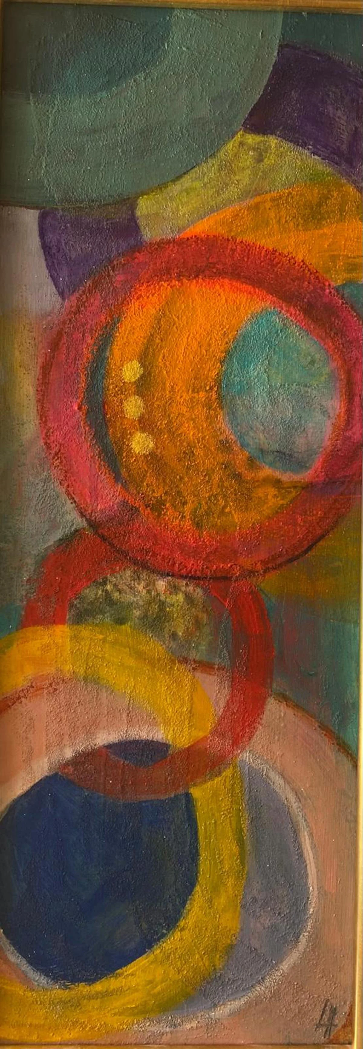 19 - Expect Aurora Borealis | Acrylic and sand on board | 48 x 18 cm / 19 x 7 inches | 2025