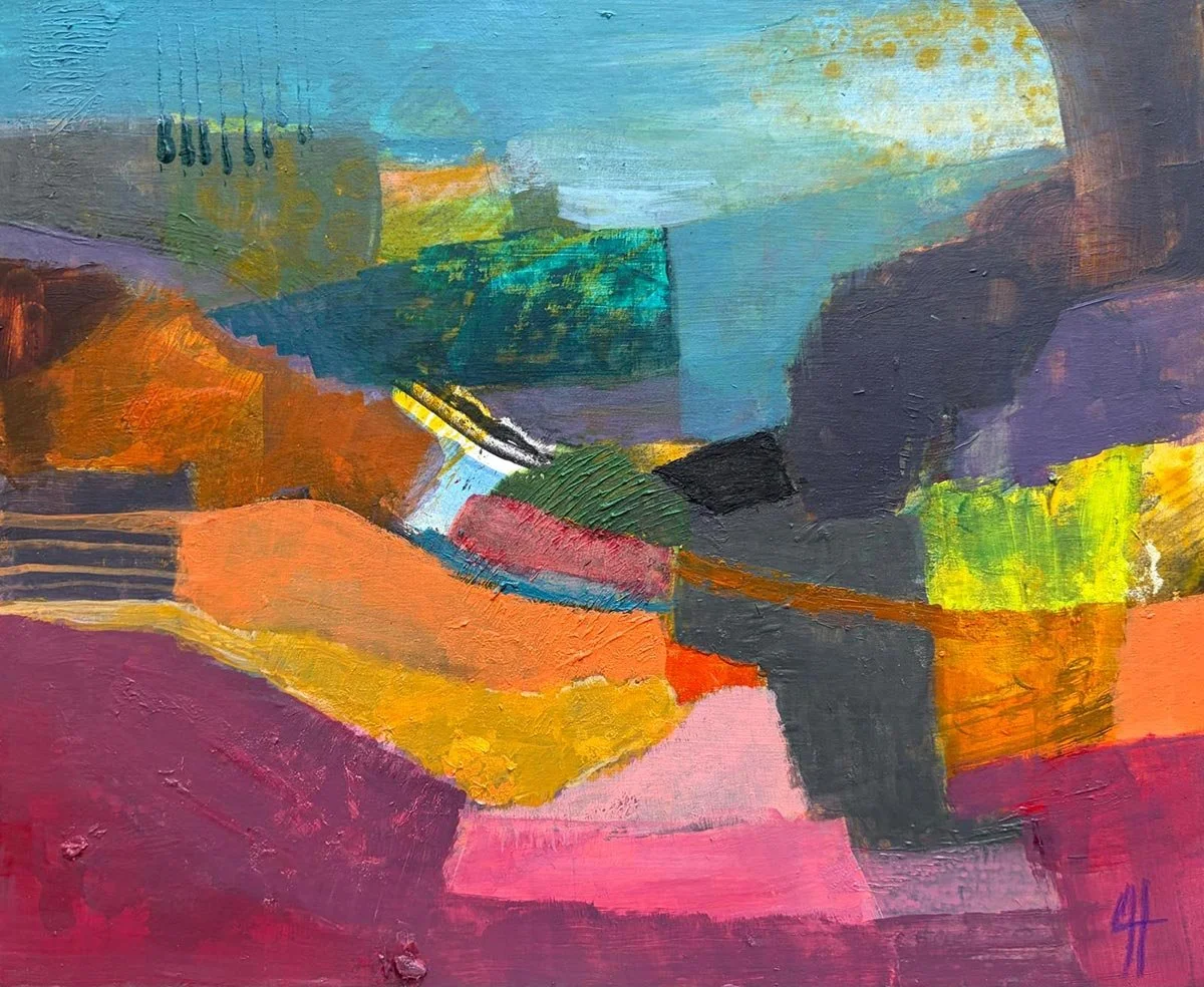 20 - A Place to Go | Acrylic on card | 26 x 21 cm / 10 x 8.5 inches | 2026