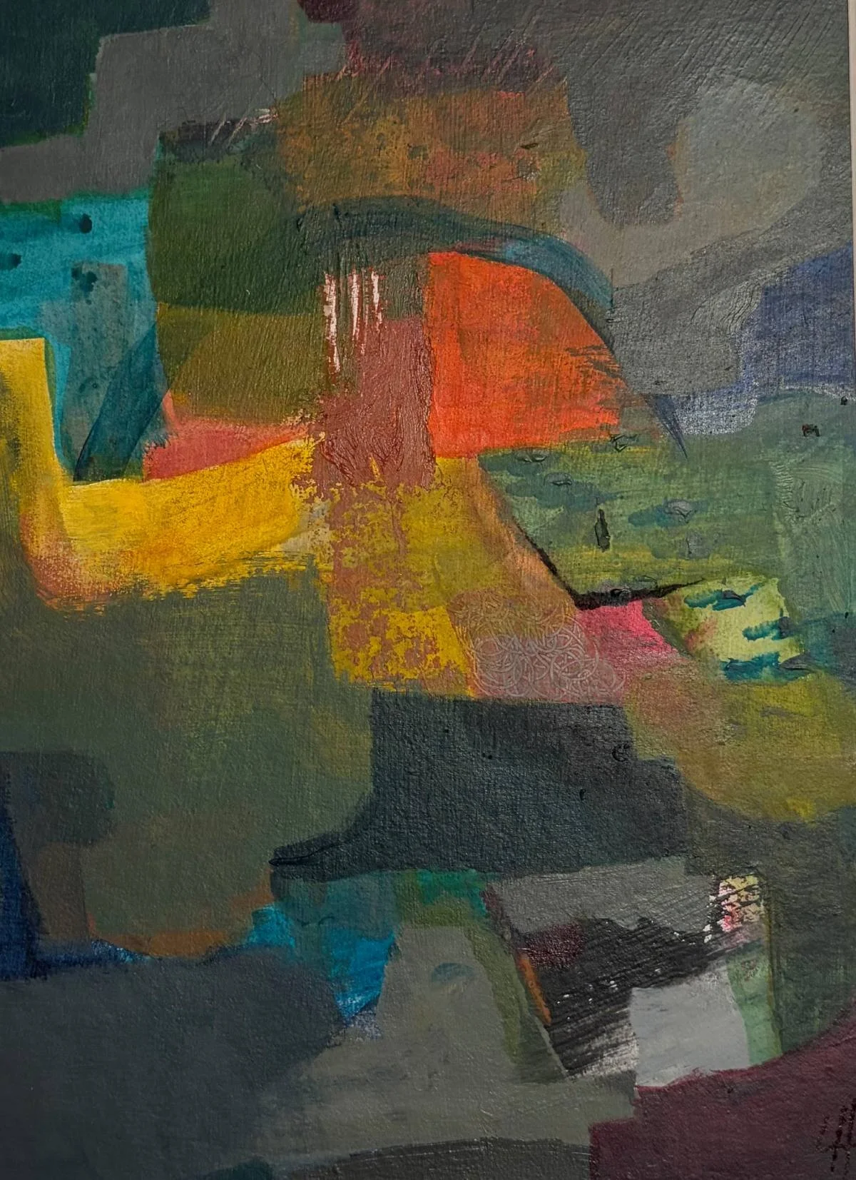 22 - Longer than Life | Acrylic on Card | 26 x 22 cm / 10 x 8 inches | 2026