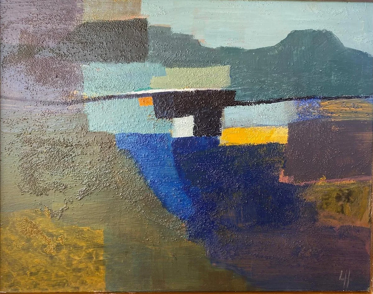 9 - The Day is Done | Acrylic and sand on board | 27 x 21 cm / 10 x 8 inches | 2025