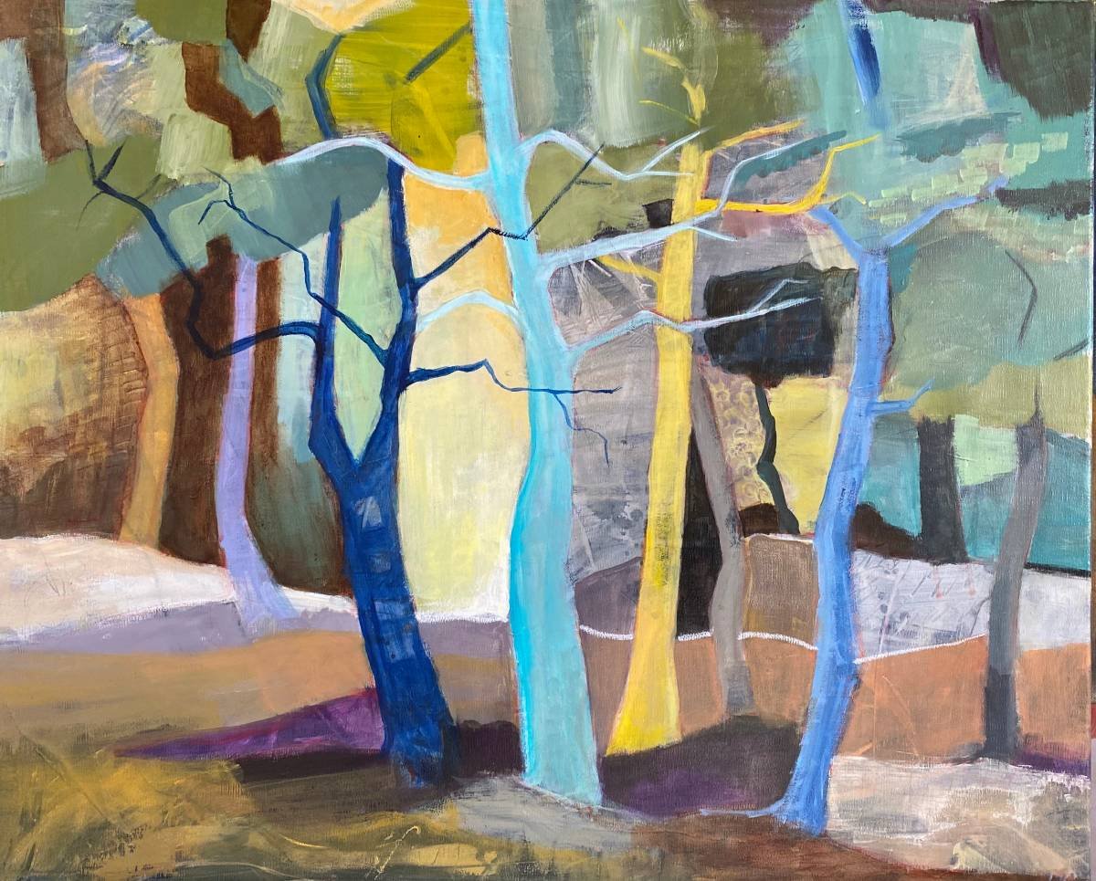 2) Light Gatherer | Acrylic and Oil Pastel on Canvas | 61 x 50cm / 24 x 19in | 2023