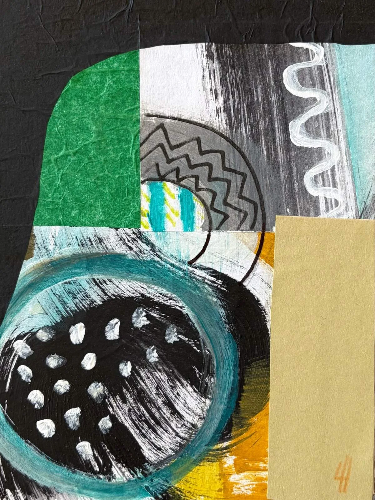 Await Another Voice | Collage on Card | 20 x 15 cm / 8 x 6 inches | 2026