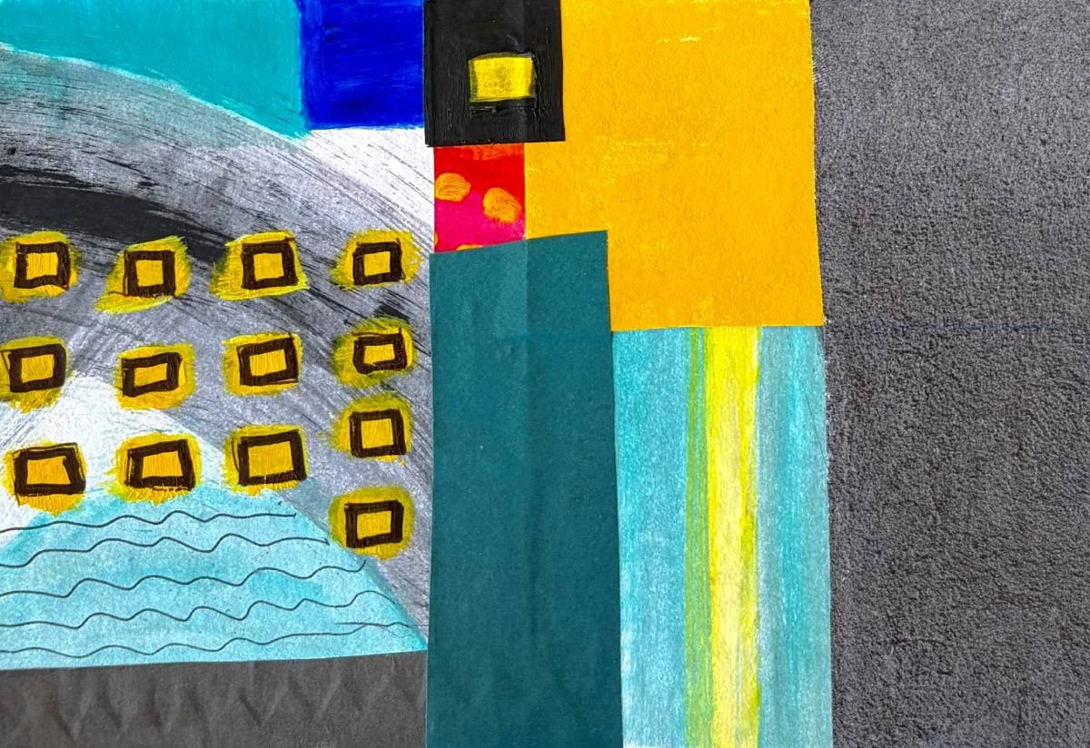 41 - Strange to See | Collage on card | 19 x 13 cm / 7.5 x 5 inches | 2026