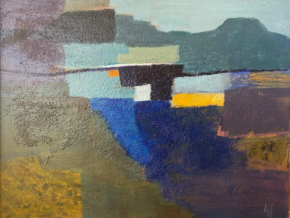 9 - The Day is Done | Acrylic and sand on board | 27 x 21 cm / 10 x 8 inches | 2025