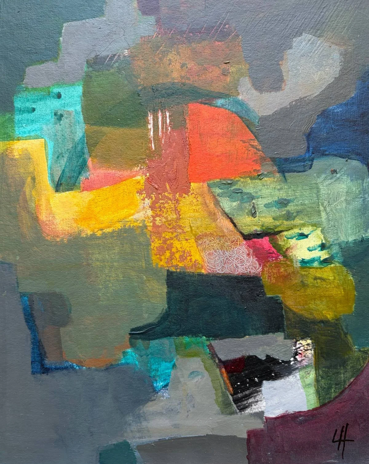 22 - Longer than Life | Acrylic on Card | 26 x 22 cm / 10 x 8 inches | 2026