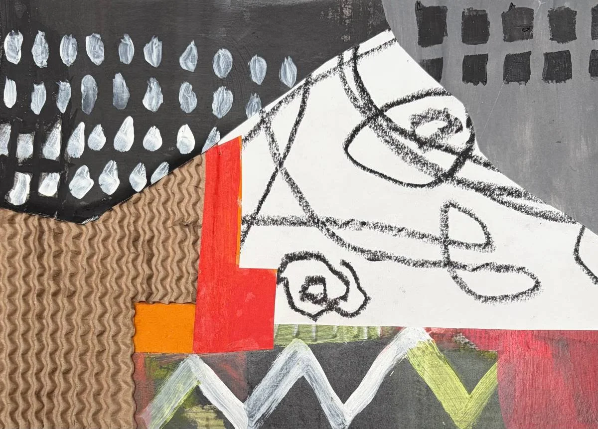 35 - Things Left Unsaid | Collage on card | 26 x 19 cm / 10 x 7.5 inches 2026