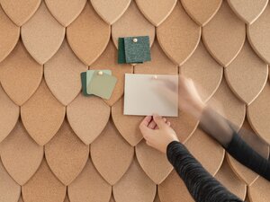 SagaThis award-winning, fairy taily cork wall covering makes for some epic acoustic notice boards!