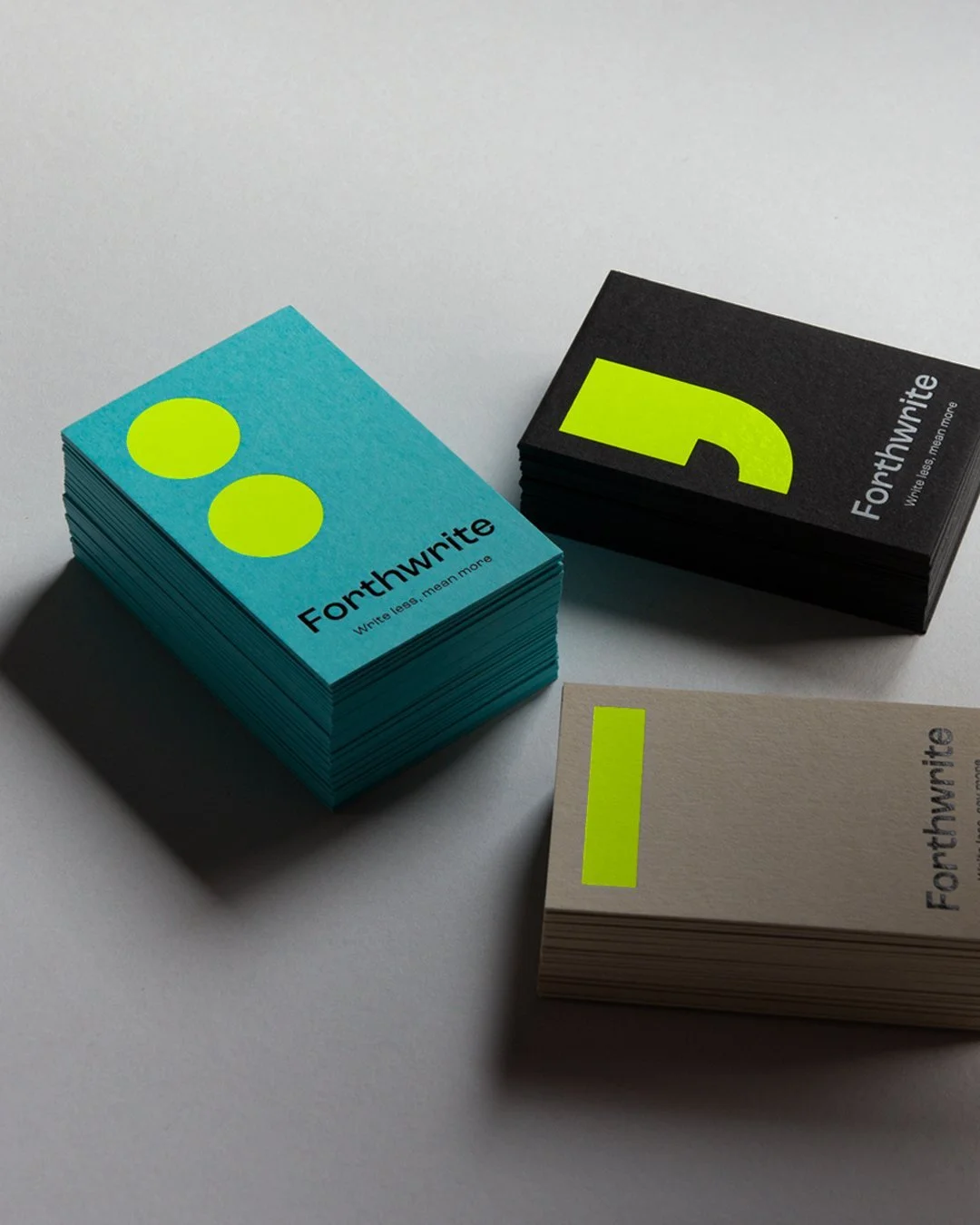 Forthwrite Business Card design by Jot Press