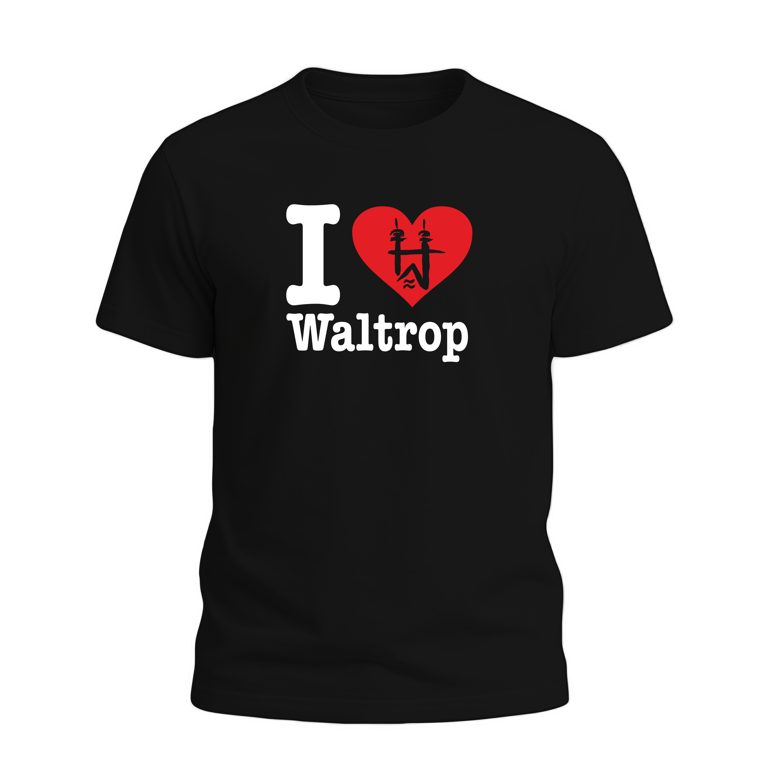 I love Waltrop T-Shirt/Hoodie Schwarz