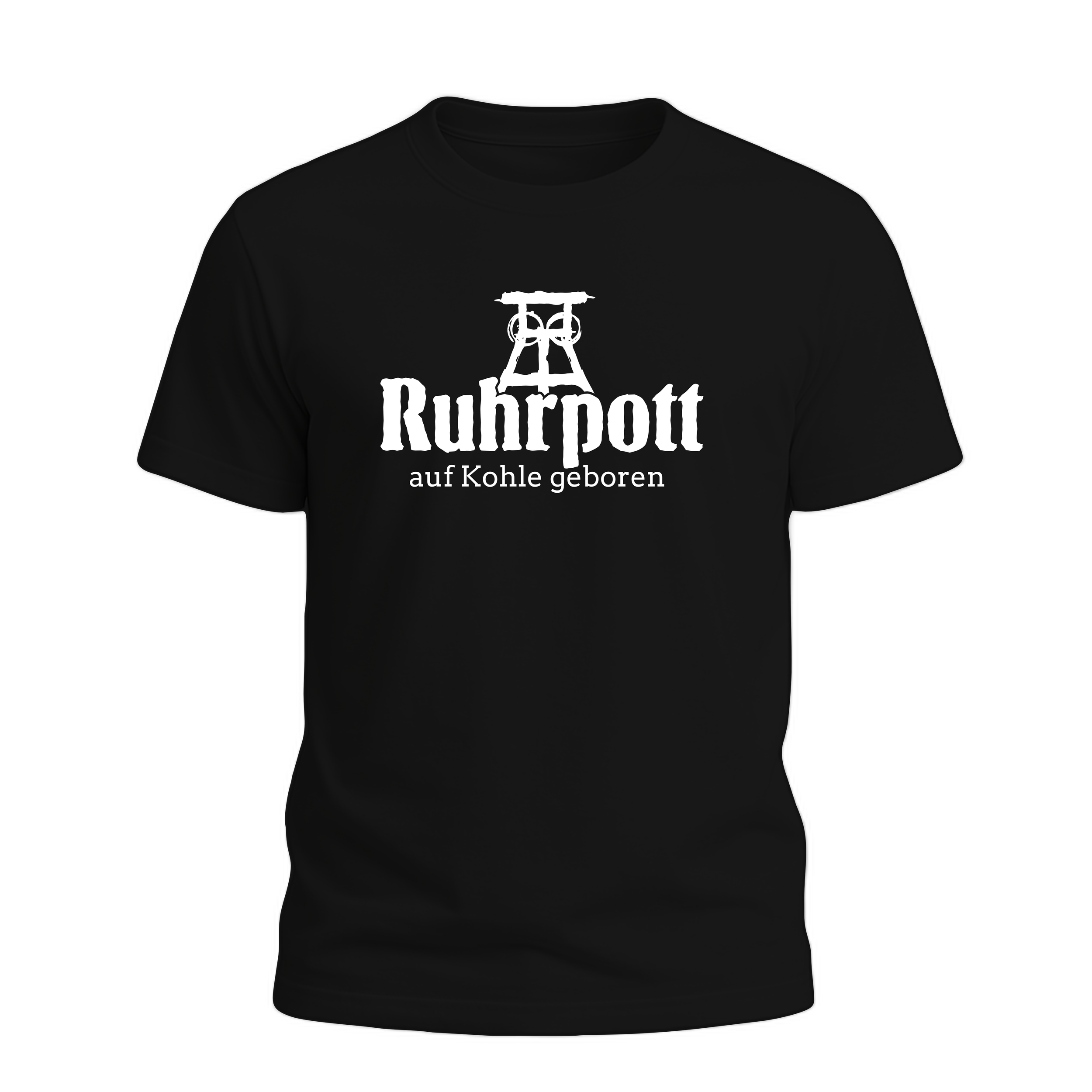 ruhrpott auf kohle geboren T-Shirt/Hoodie Schwarz