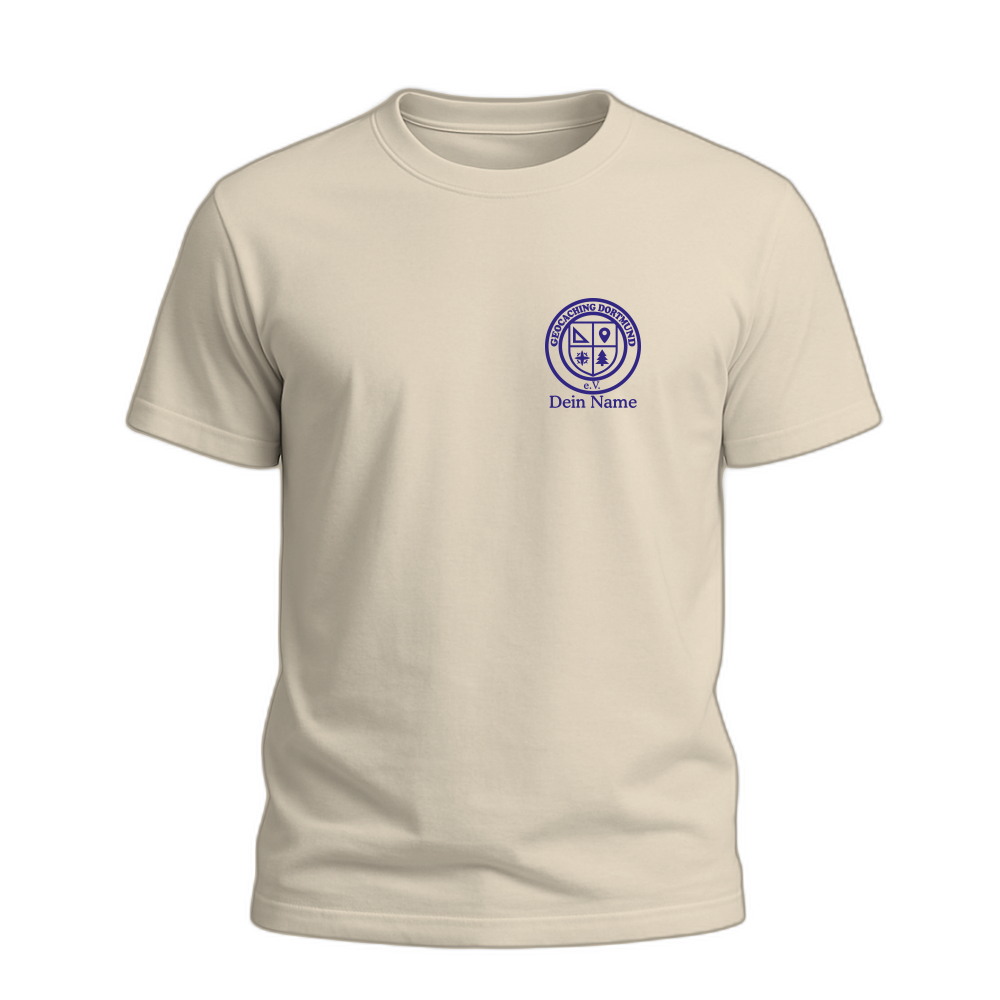 Geocaching Dortmund Shirt 01 sand