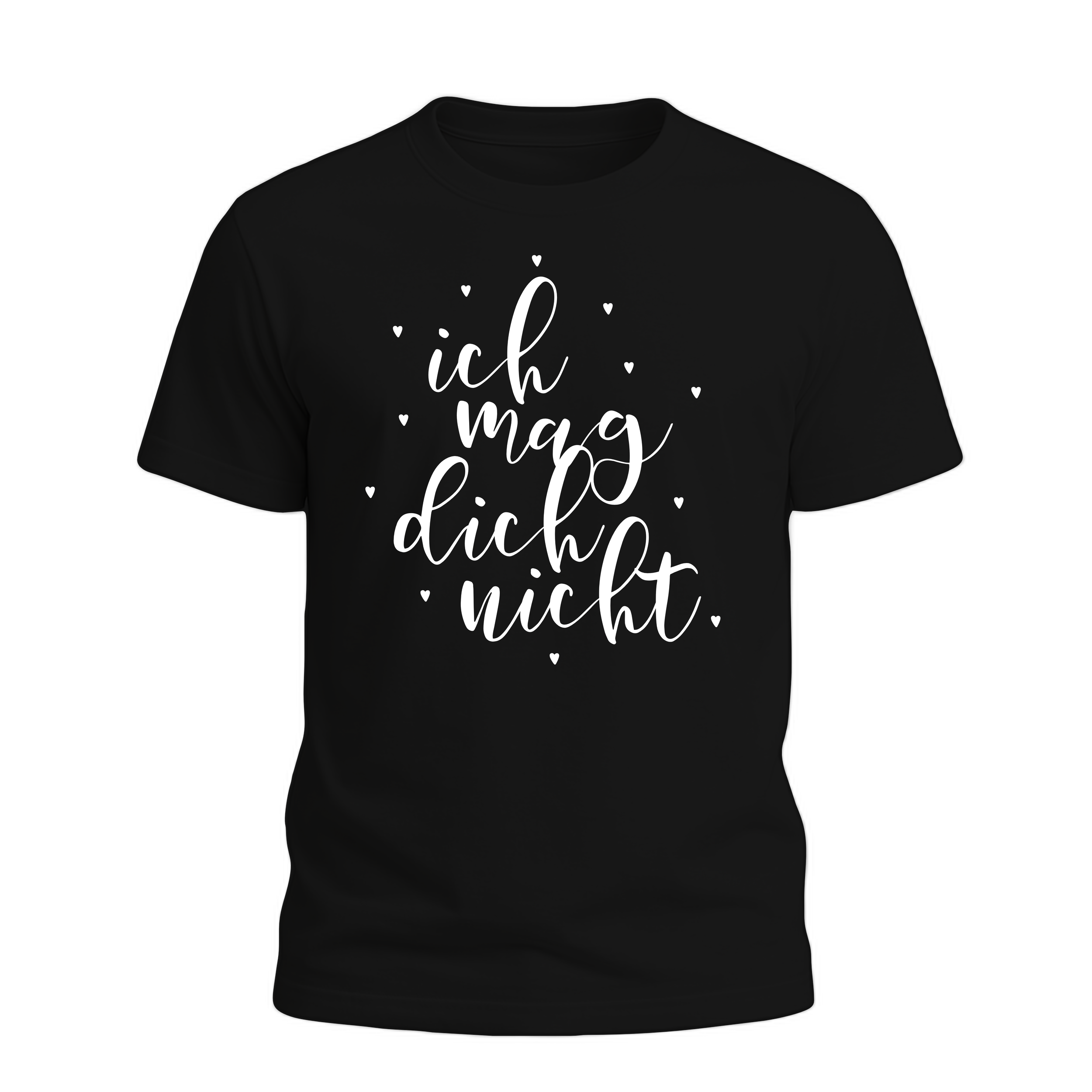 ich mag dich nicht T-Shirt/Hoodie Schwarz