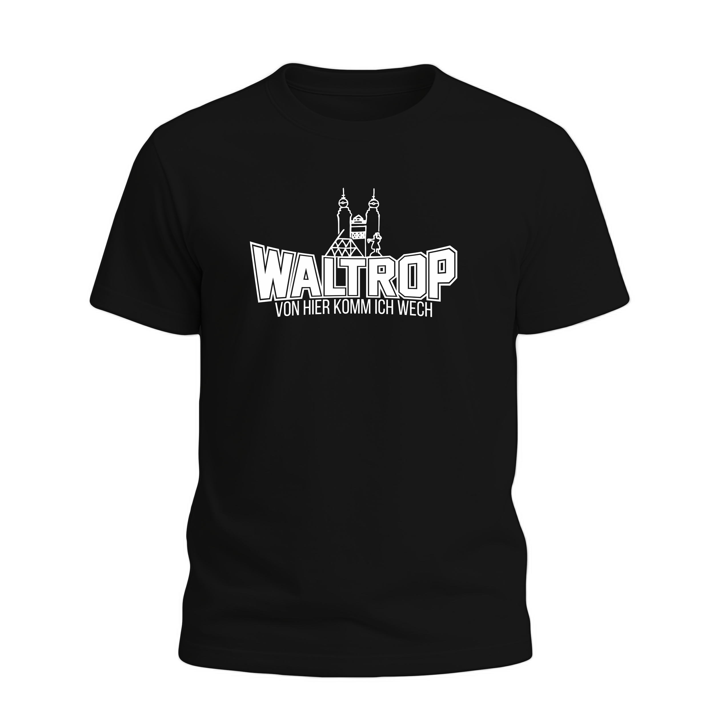Waltrop Wahrzeichen von hier komm ich wech T-Shirt/Hoodie Schwarz