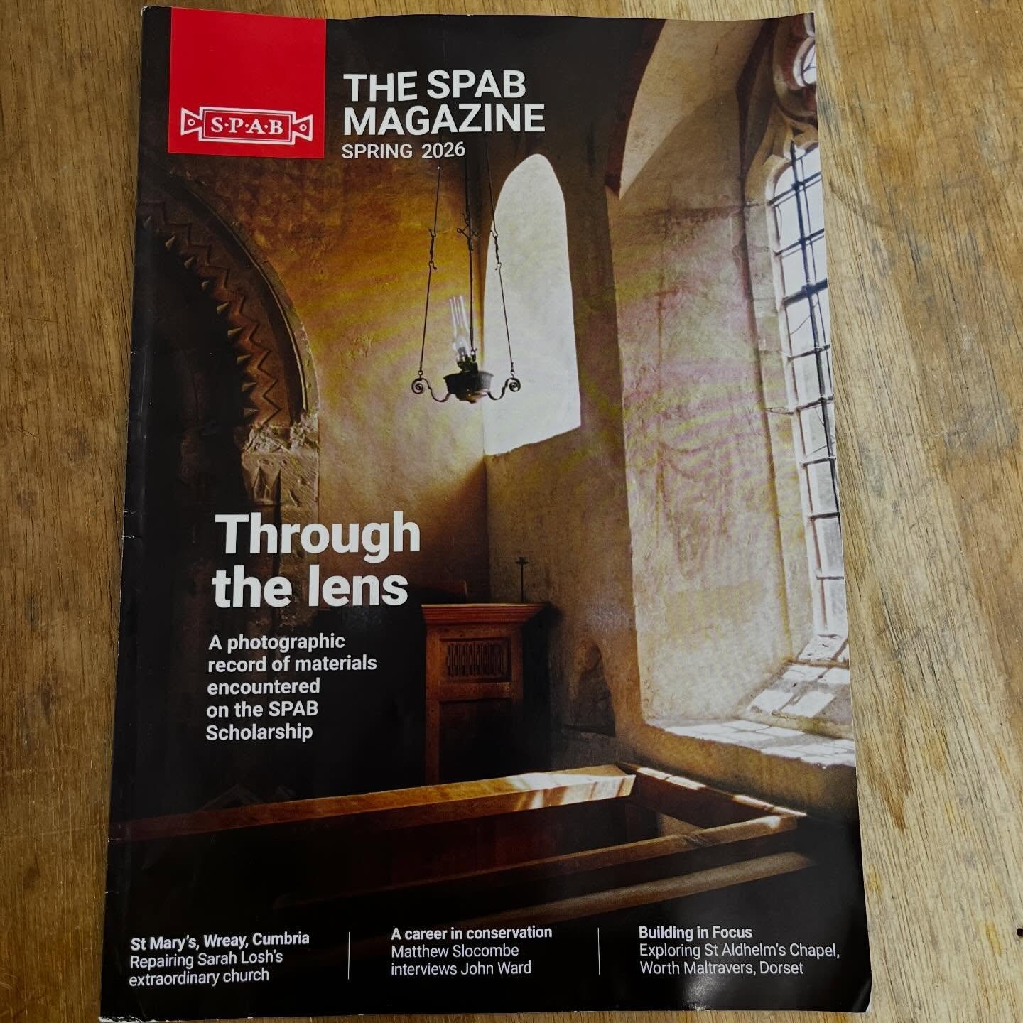 It&rsquo;s already been out a while but we have a project in the @spab1877 magazine Spring issue! Wreay mosaic windows. 

I have posted a few pictures from the work on the glass on the alabaster panels which are being carefully conserved at @fineartr