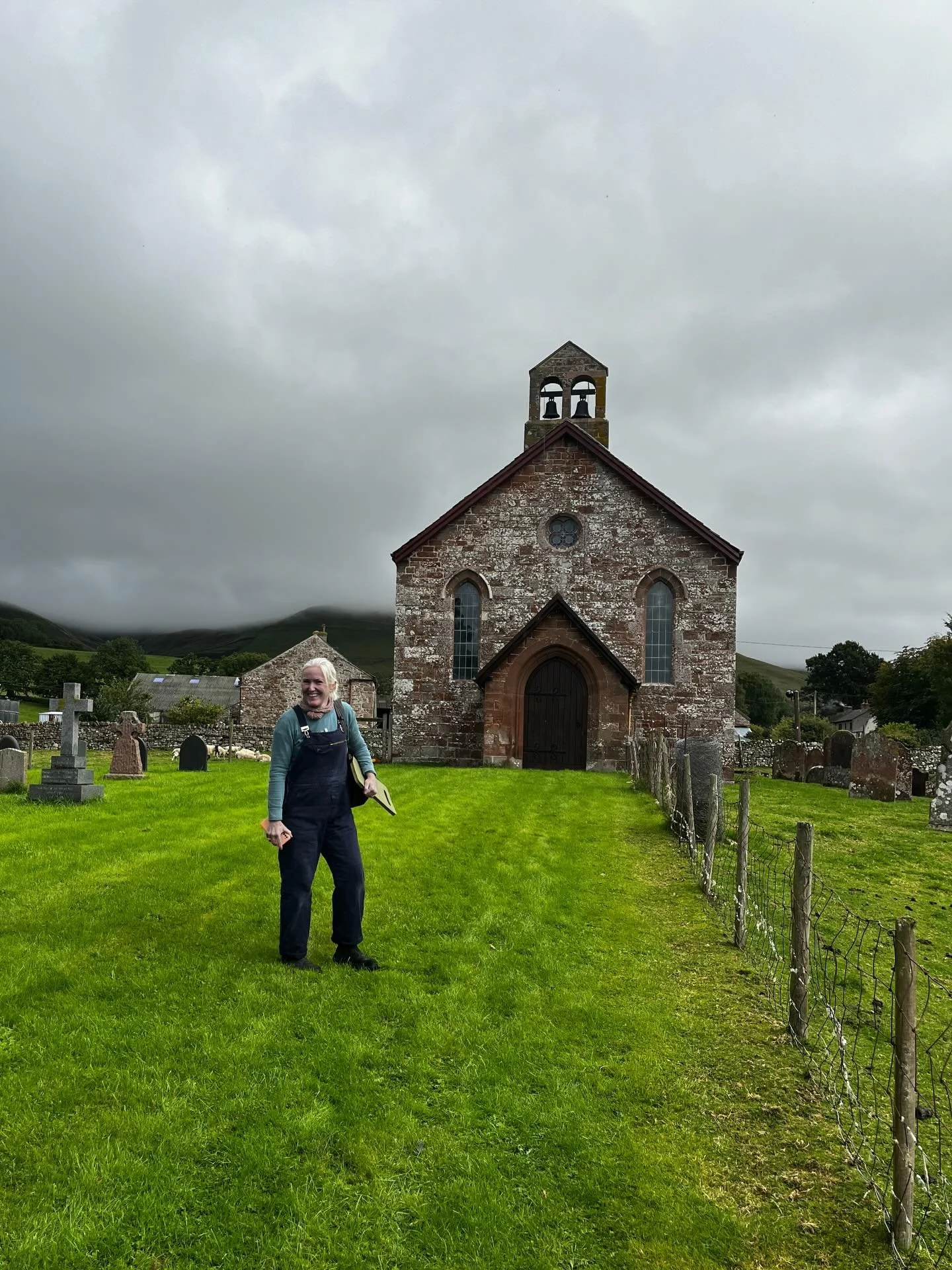 Little lancet repaired in St Lawrence, Kirkland, Cumbria - This church is subjected to the Helm wind - &lsquo;the only named wind in the UK&rsquo; which harrows the westerly slopes of the Cross Fell range. It even has its own novel made into a show o
