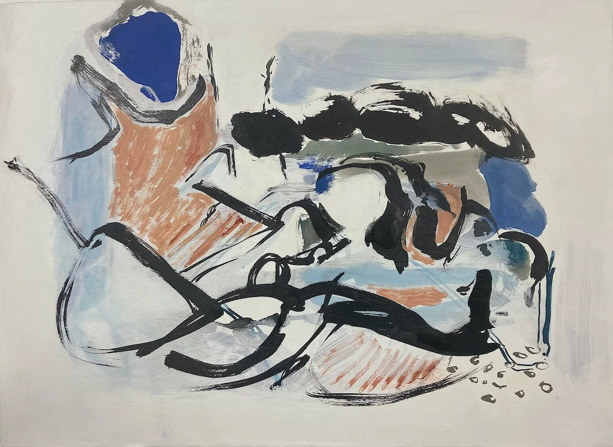 'Cradled', 2025, acrylic on cradled panel, 76 x 56 x 2.5 cm. £2,500.