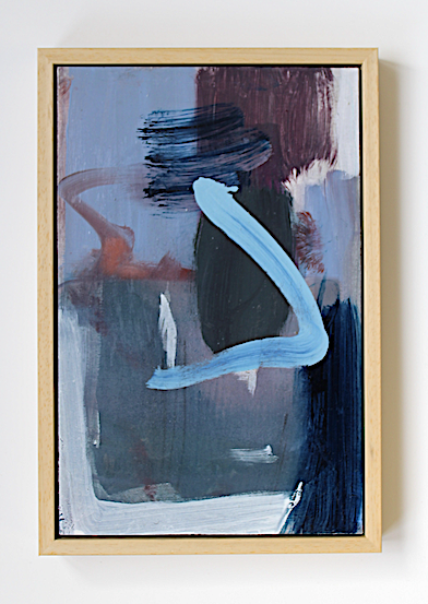 'Agnes with Straw' 2024, 20 x 30 cm, oil on panel, nfs.