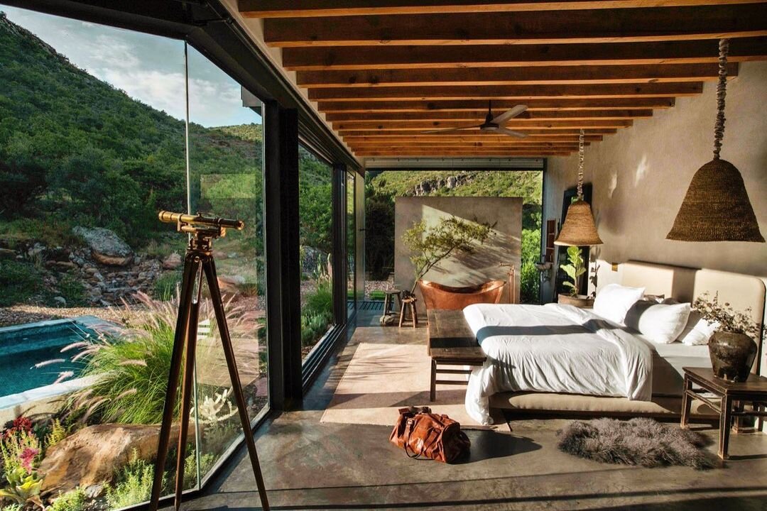 Secluded Mexican Hideaways: Casa Etera sits on the rugged slopes of the extinct Palo Huérfano volcano, near San Miguel de Allende