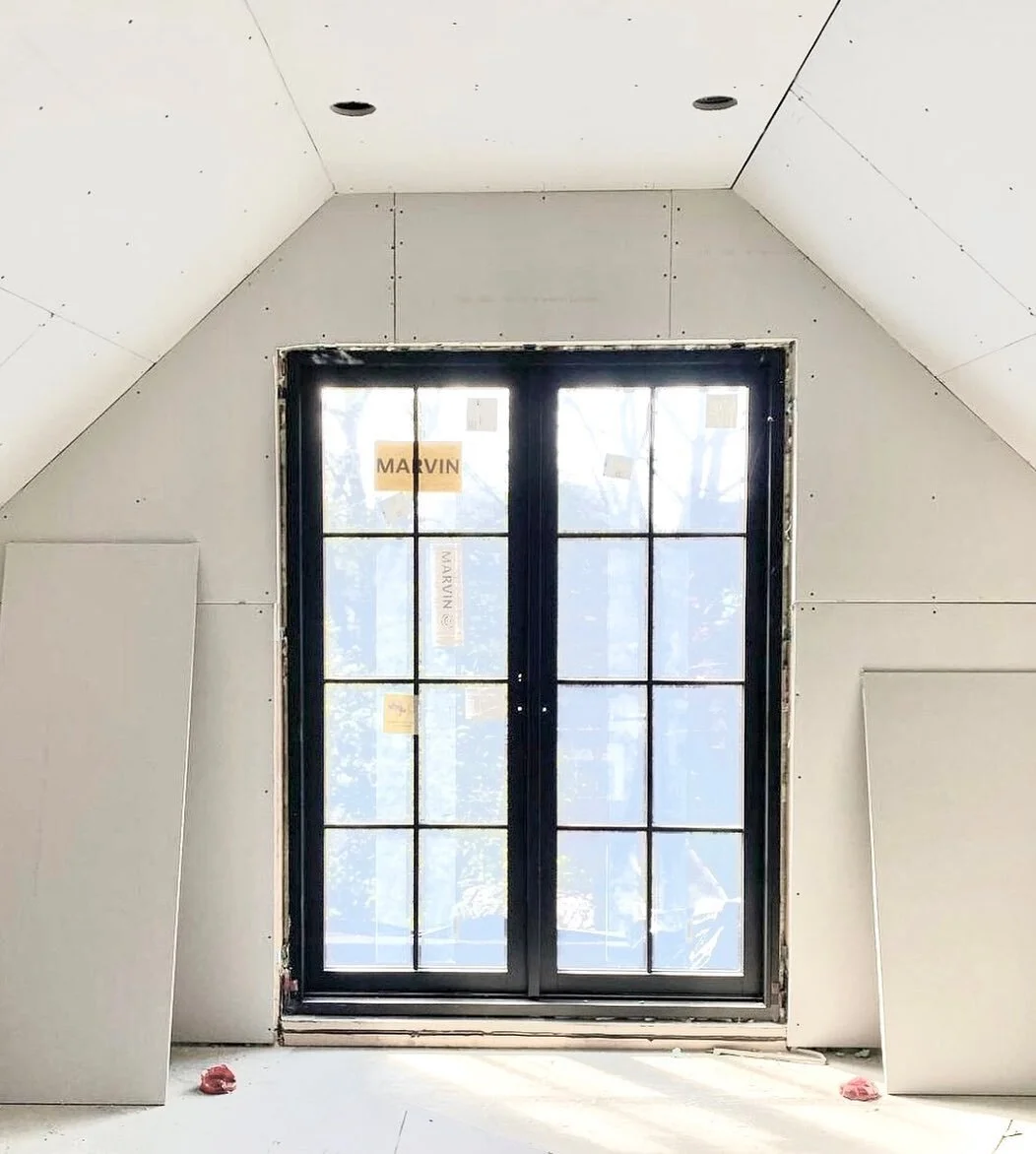 Drywall views from the primary bedroom at AMCo. Project Westminster! 

Can&rsquo;t wait to see this room pulled together over the next few months, the countdown is on!