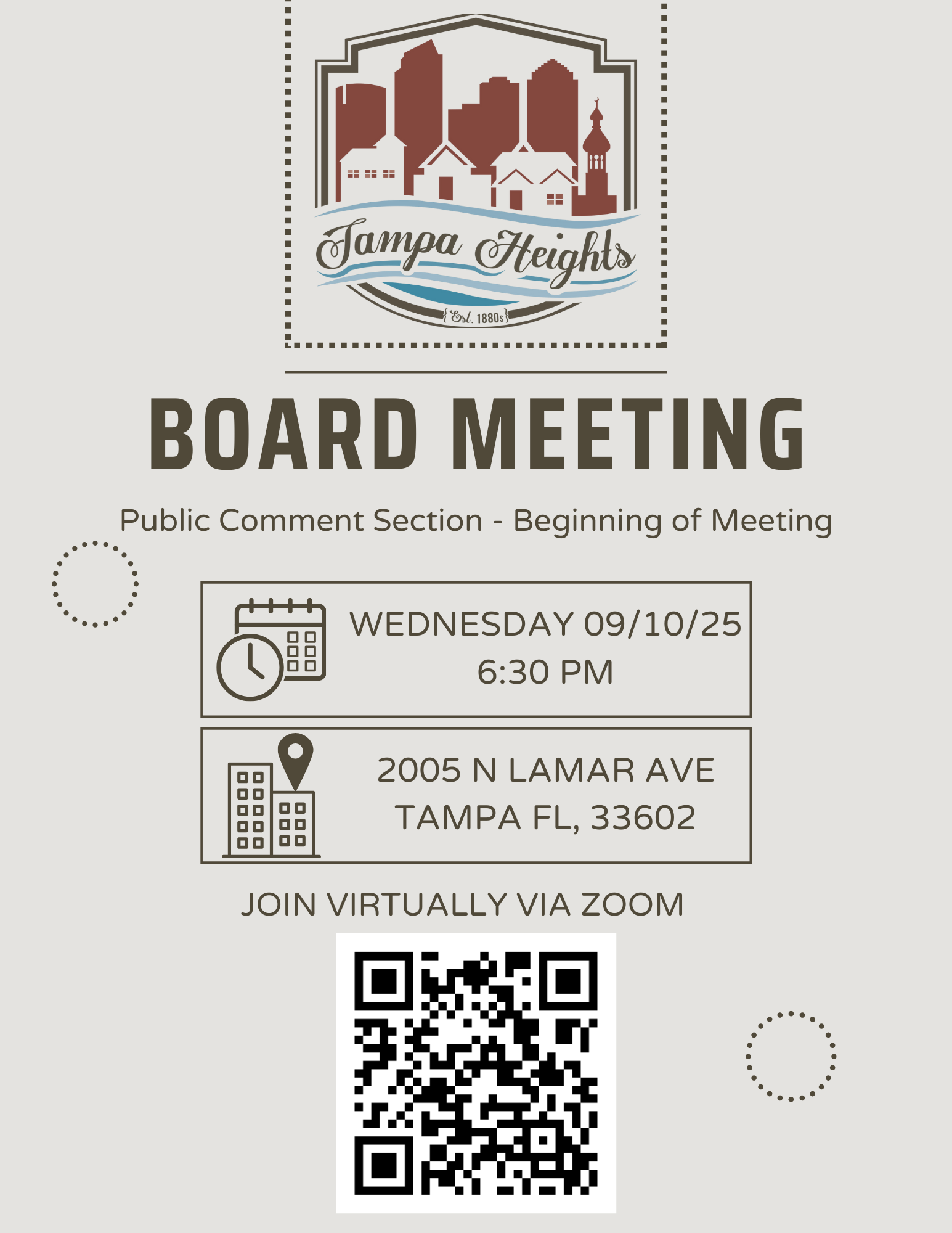 THCA Board Meeting