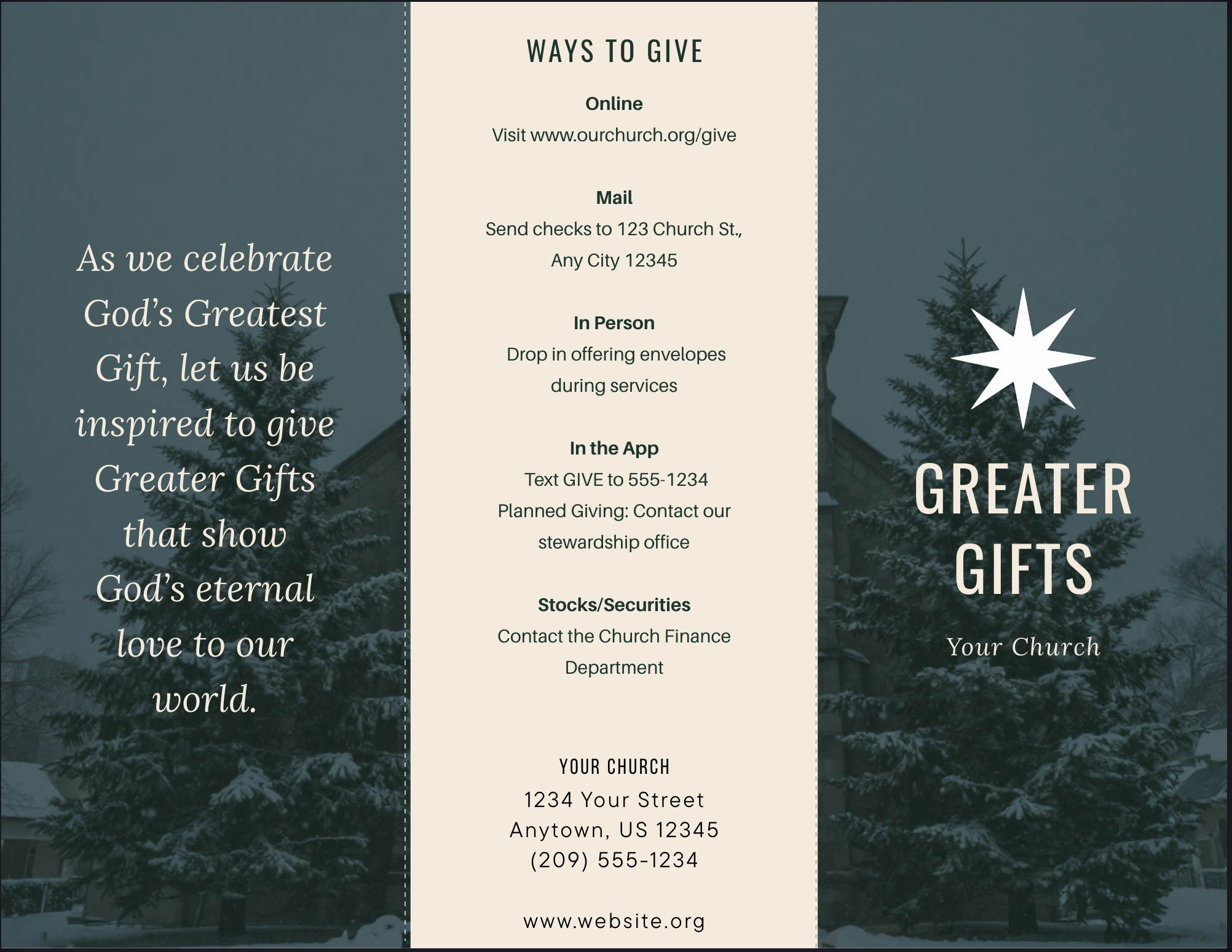 Trifold Brochure Template - Canva