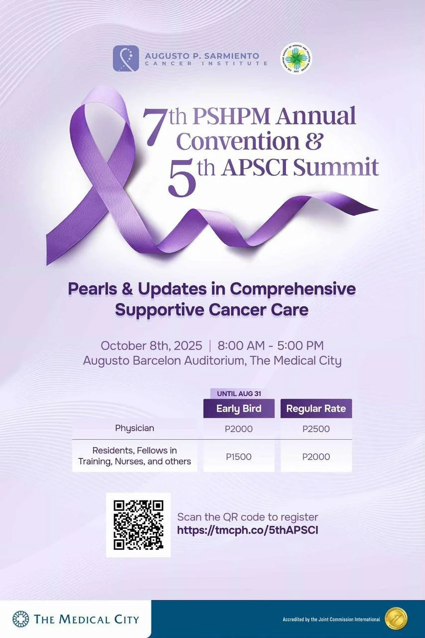 7th Philippine Society of Hospice and Palliative Medicine (PSHPM) Annual Convention & 5th Augusto P. Sarmiento Cancer Institute (APSCI) Summit