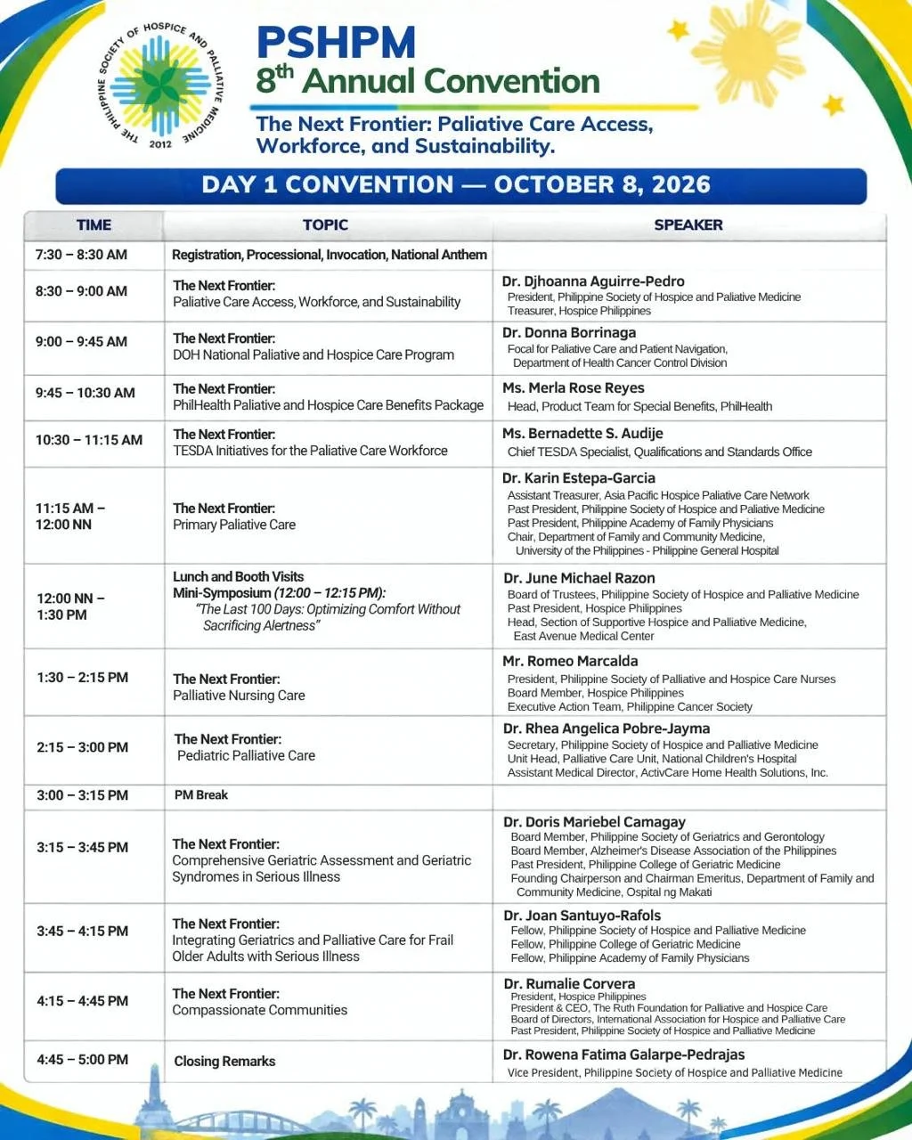 See Your at the PSHPM 8th Annual Convention