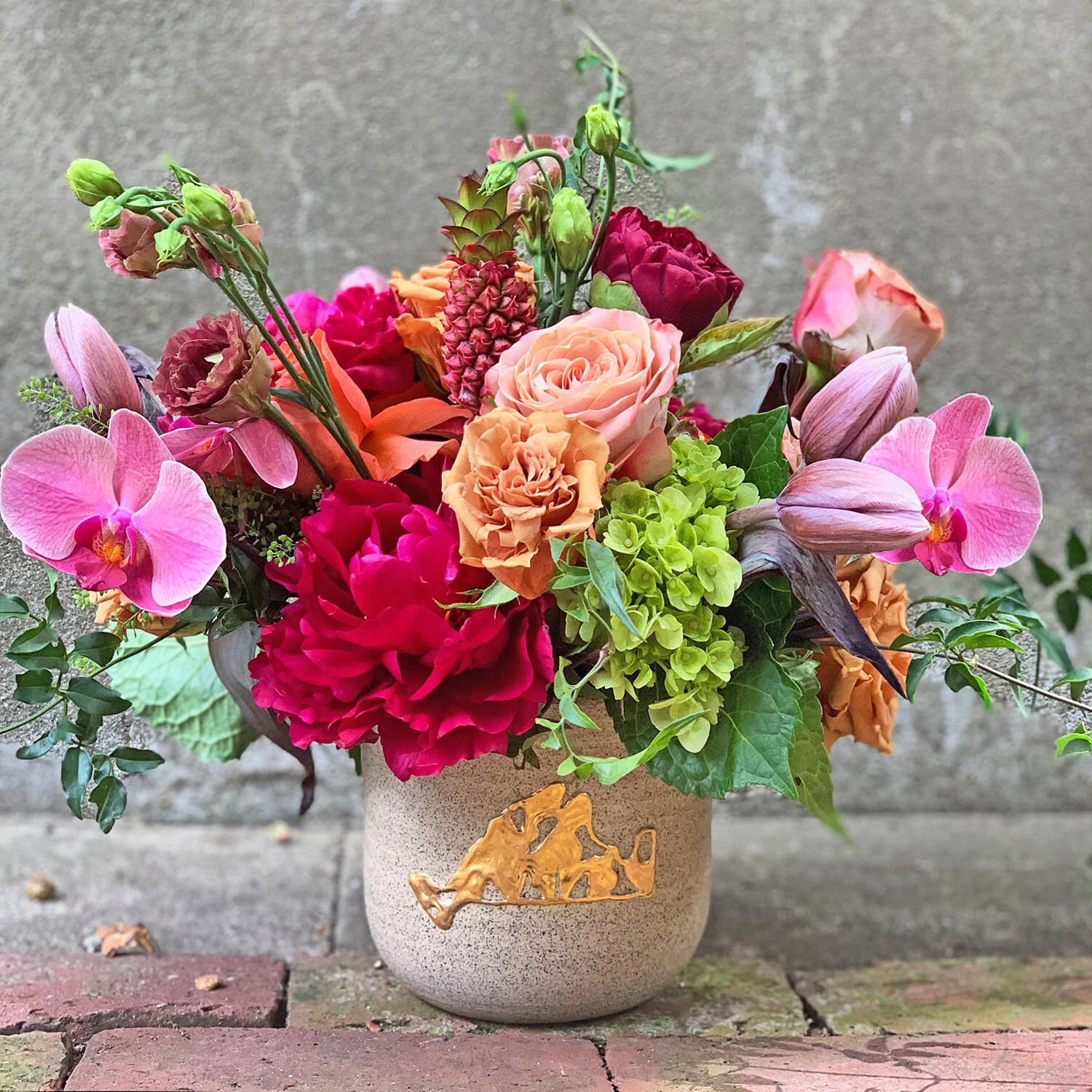 JK Pottery with Blooms