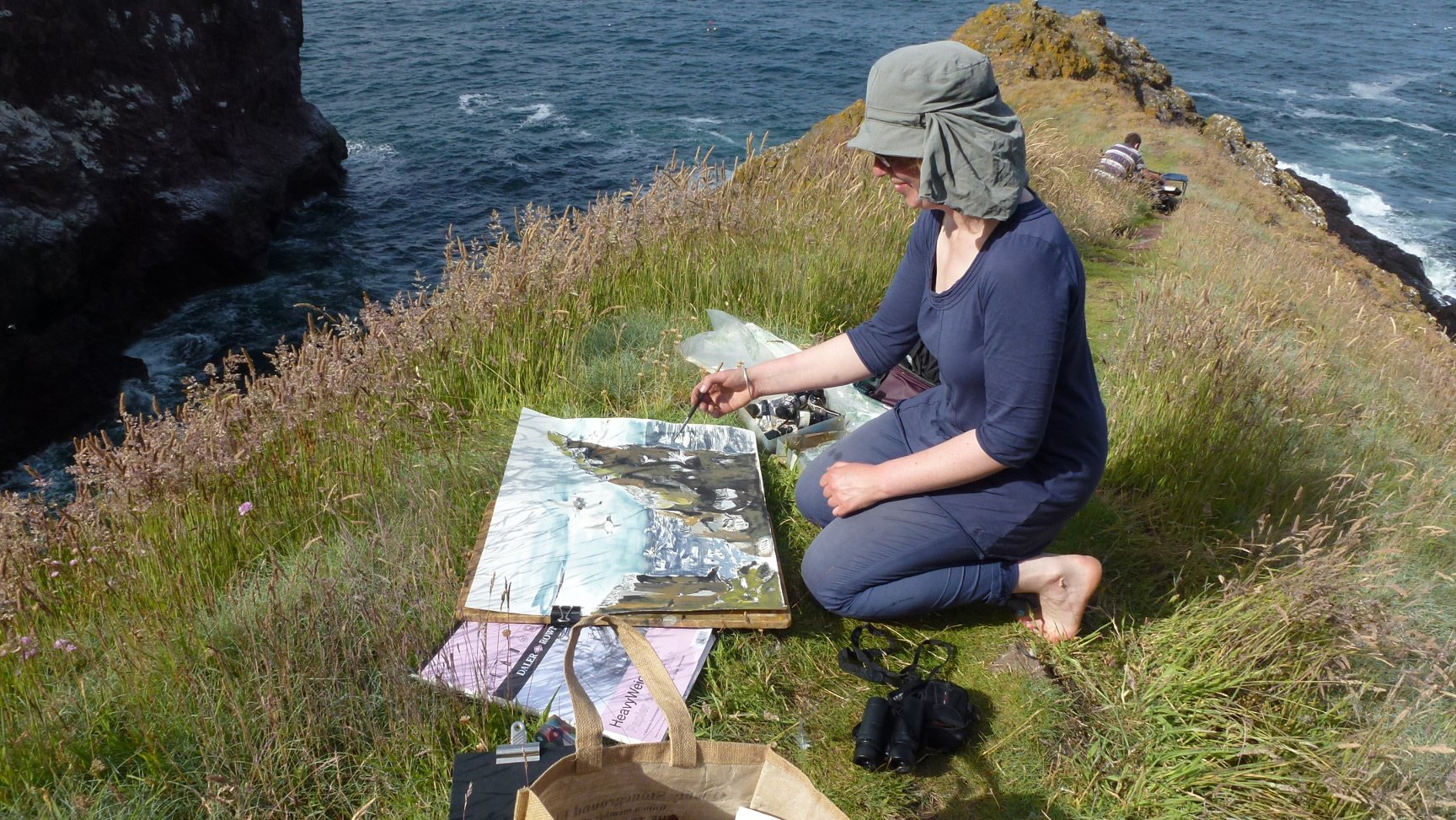 "On drawing trips I will settle in a promising spot and start to develop work from there. The energy in the work comes from the constantly changing elements of the natural world – birds moving in and out of vision and the shifting quality of weather 