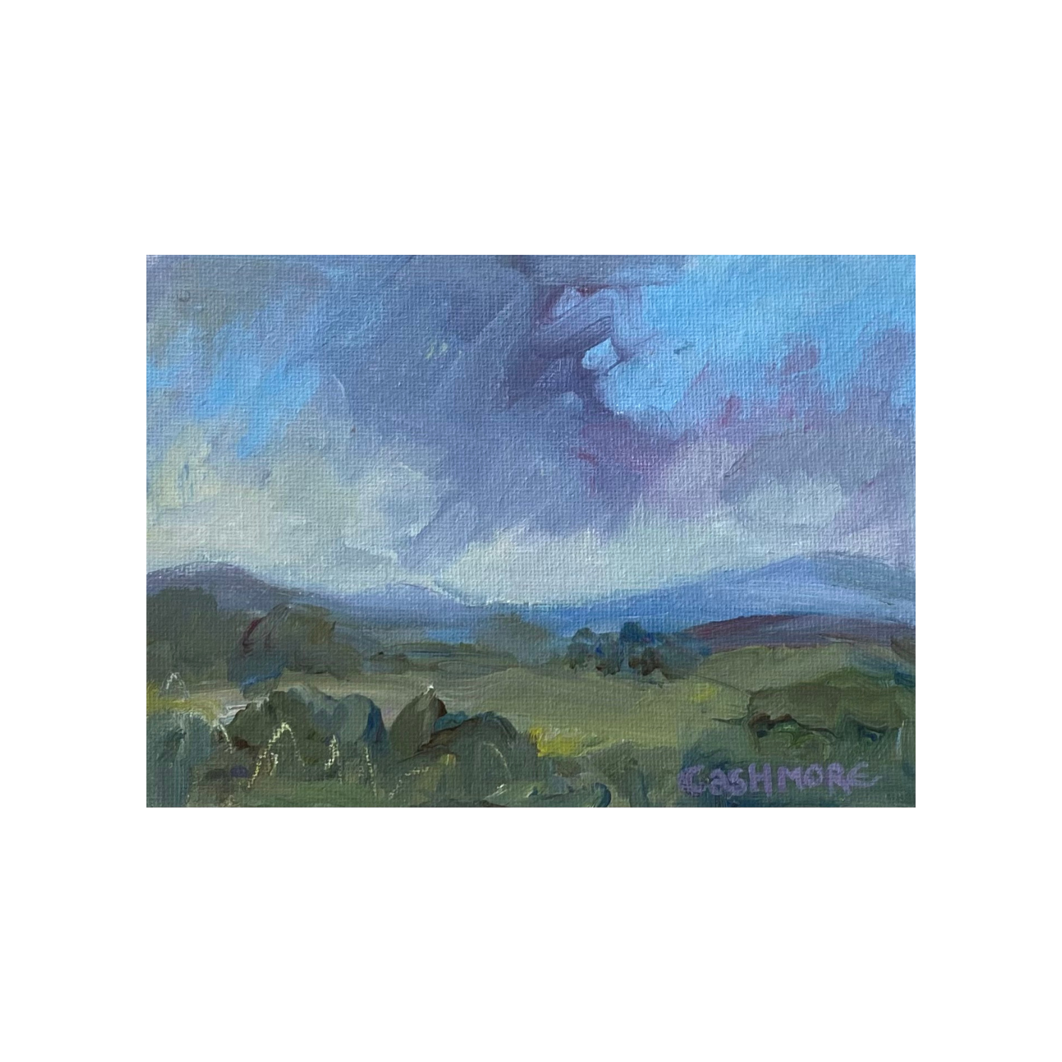 Hazel Cashmore | Passing Rain Cheviots | £150.00