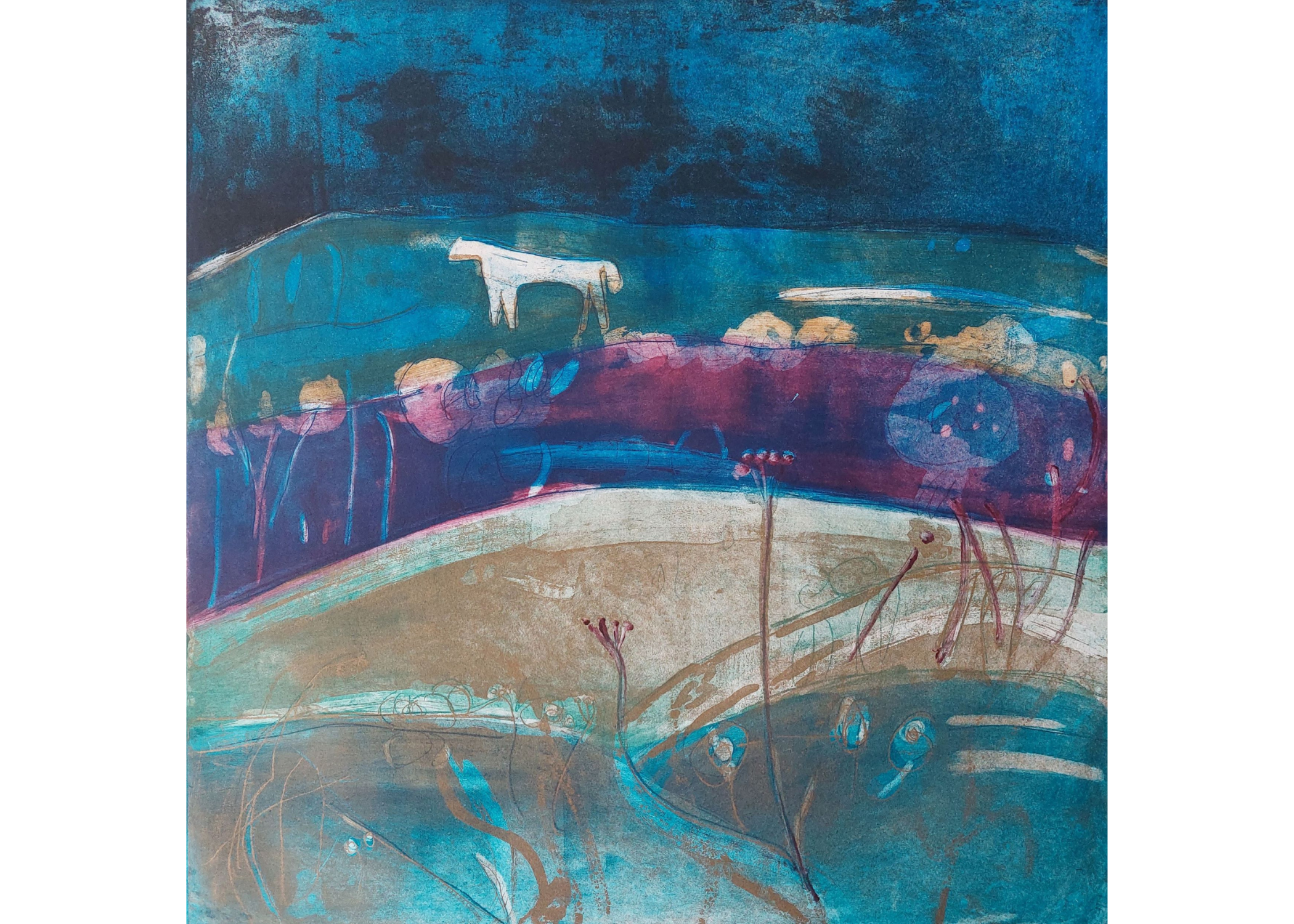 Mist over the White Horse  |  SOLD