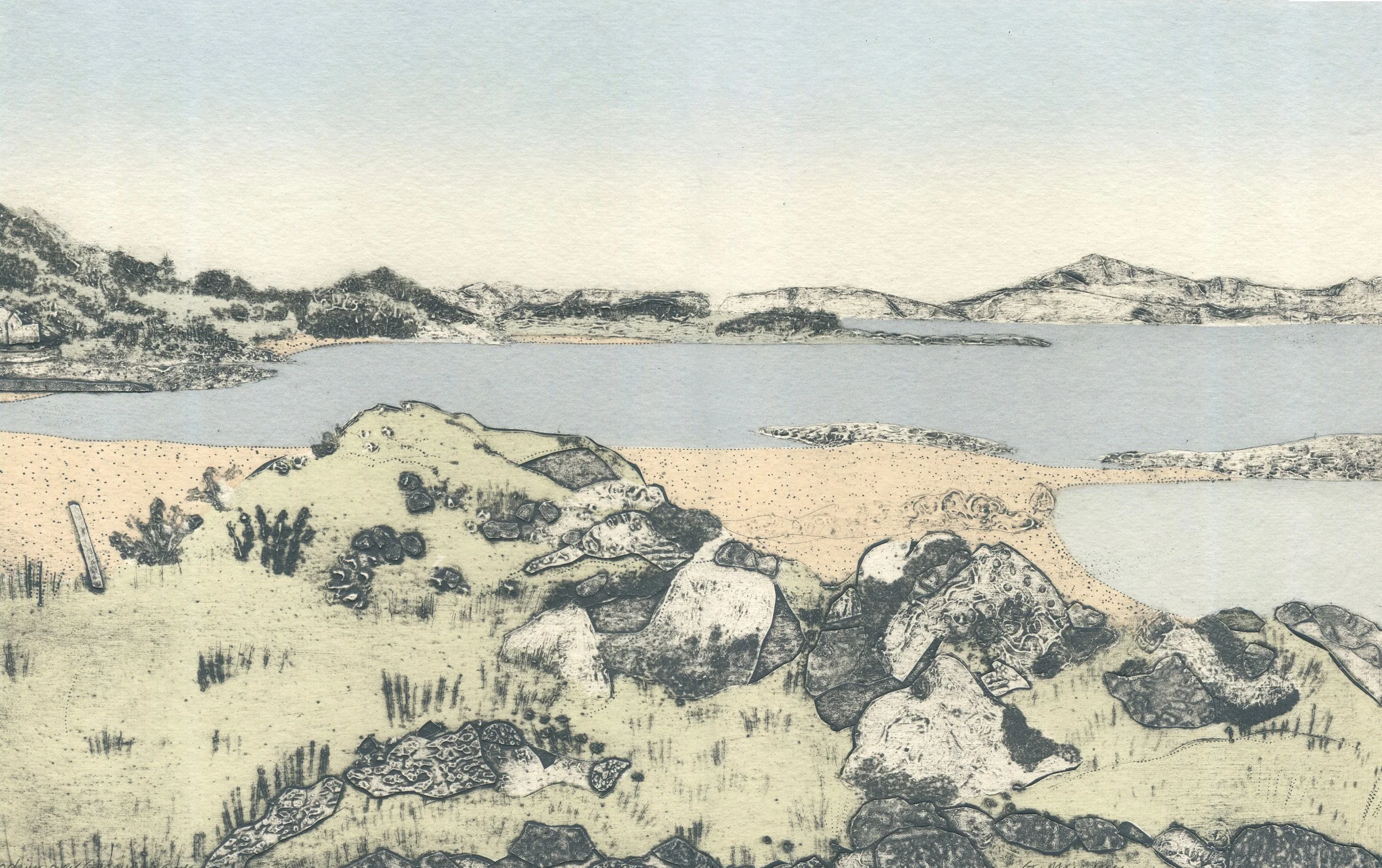 Looking over Ganavan Sands  |  £300.00  |  unframed