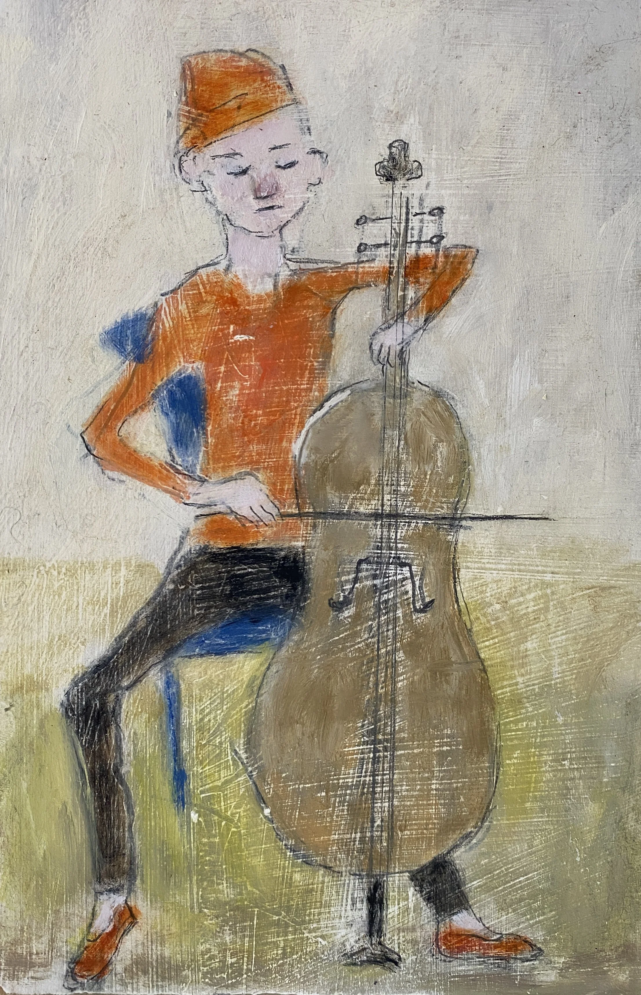 Joyce Gunn Cairns The Little Cello Player — Dockside Gallery